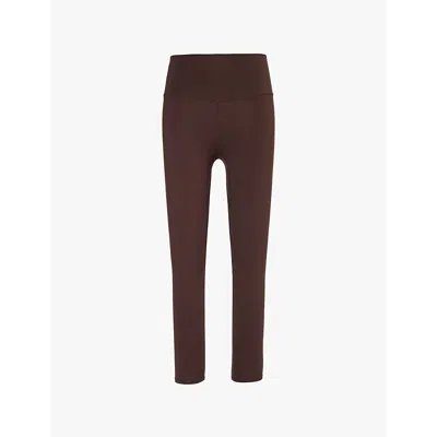 Varley Womens Coffee Bean Freesoft High-rise Stretch-woven Leggings In Coffee Bean