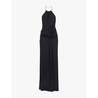 Simkhai Annabelle Halter Gown In Black