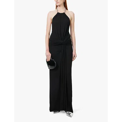 Simkhai Annabelle Halter Gown In Black