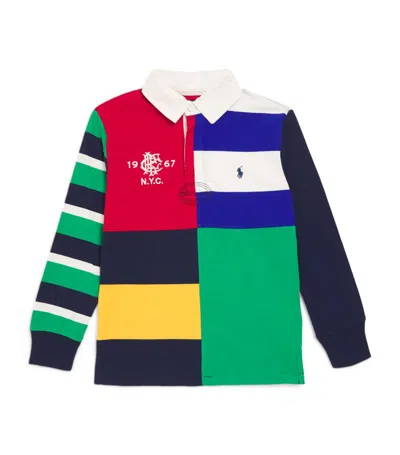 Shop Ralph Lauren Polo  Kids Polo Pony Rugby Shirt (2-7 Years) In Multi