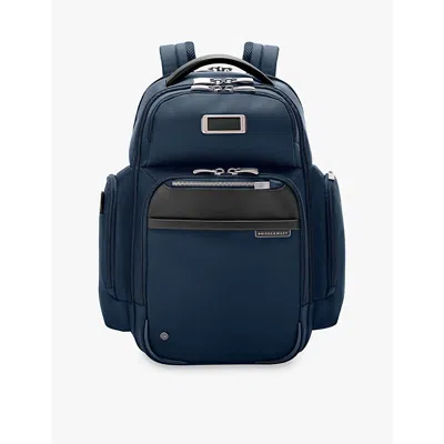 Briggs & Riley Womens Navy @work Medium Cargo Woven Backpack In Navy