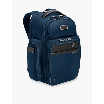 Briggs & Riley Womens Navy @work Medium Cargo Woven Backpack In Navy