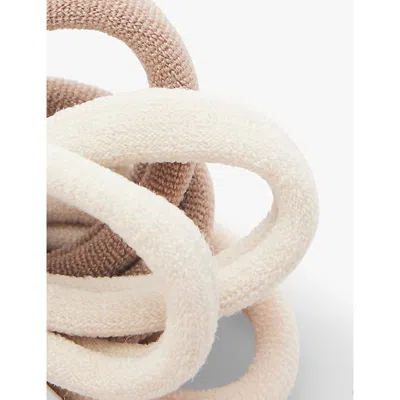 Mimi & Lula Ti Mini Towelling Pony Hair Ties In Multi