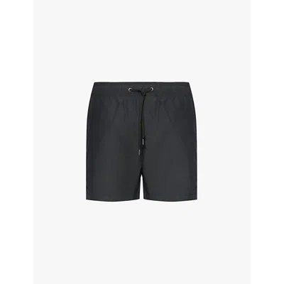 Onia Mens Black Charles 5' Drawstring Cotton-blend Swim Shorts In Black