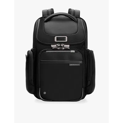 Briggs & Riley Womens Black @work 5 Widemouth Medium Nylon-blend Backpack In Black
