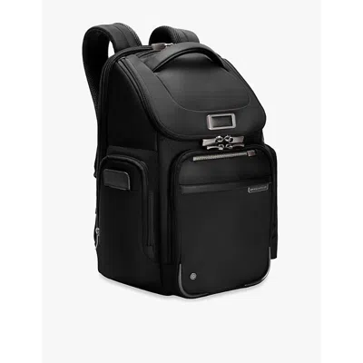 Briggs & Riley Womens Black @work 5 Widemouth Medium Nylon-blend Backpack In Black