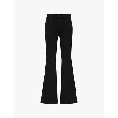 Citizens Of Humanity Womens  Lilah High-waist Bootcut Stretch-denim Jeans In Plush Black (black