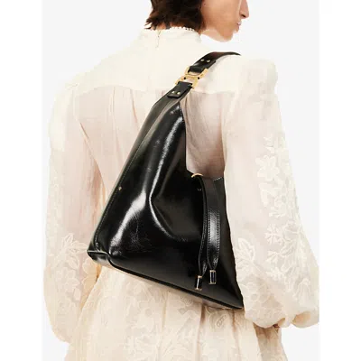 Chloé Womens Marcie Small Leather Tote Bag Black In Black