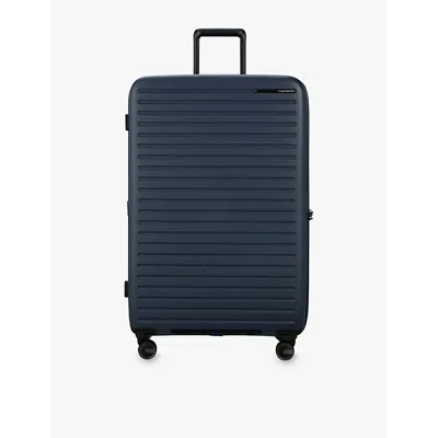 Samsonite Midnight Spinner Expandable Four-wheel Hard-shell Checked Suitcase 81cm In Midnight