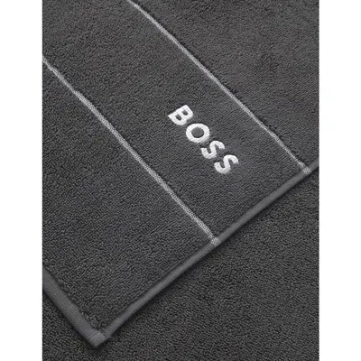 Hugo Boss Graphite Plain Egyptian Cotton T In Graphite