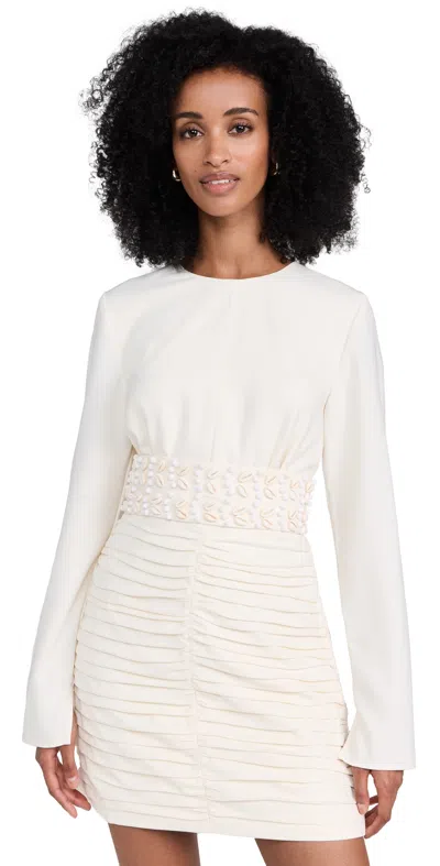 The Wolf Gang La Playa Mini Dress Ivory In Ivory