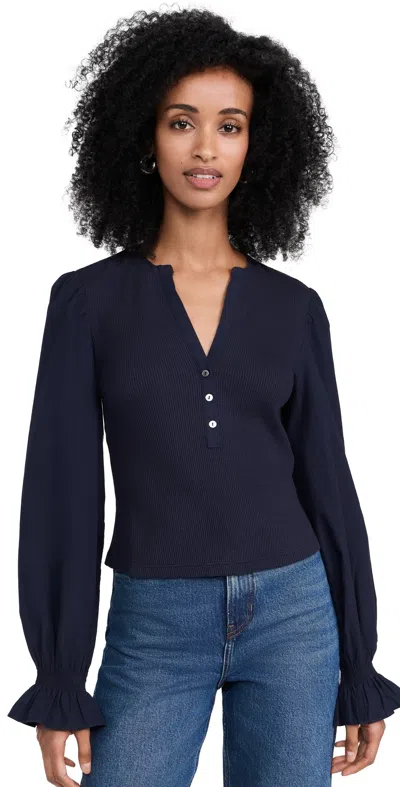 Cinq À Sept Gianna Top Navy In Navy