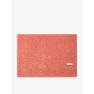 Hugo Boss Sorbet Plain Egyptian Cotton Bath Mat 50cm X 70cm In Sorbet
