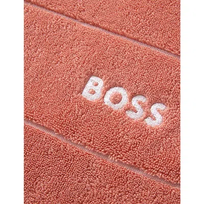 Hugo Boss Sorbet Plain Egyptian Cotton Bath Mat 50cm X 70cm In Sorbet