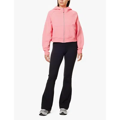 Lululemon Womens Black Groove Flare-leg Stretch-woven Trousers In Black