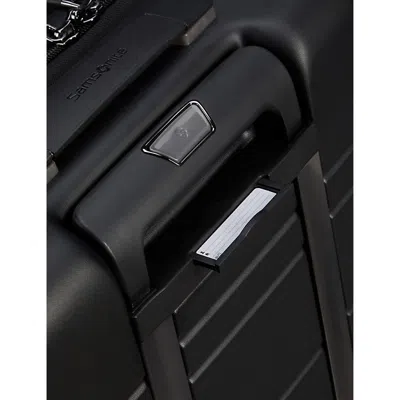 Samsonite Black Easy Access Four-wheel Shell Cabin Suitcase 55cm In Black