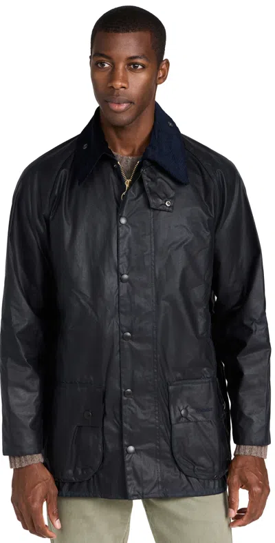Barbour Beaufort Snap-fastening Jacket In Navy