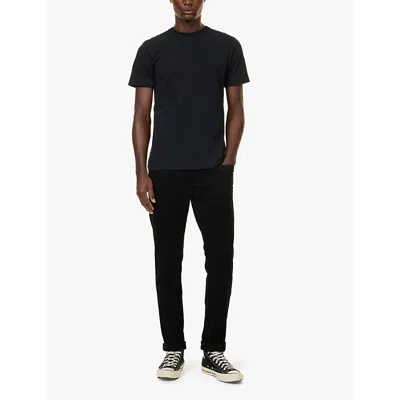 Frame Logo T-shirt Noir Cotton In Noir