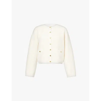 Rag & Bone Womens Ivory Kaia Bouclé Knitted Cardigan In Ivory