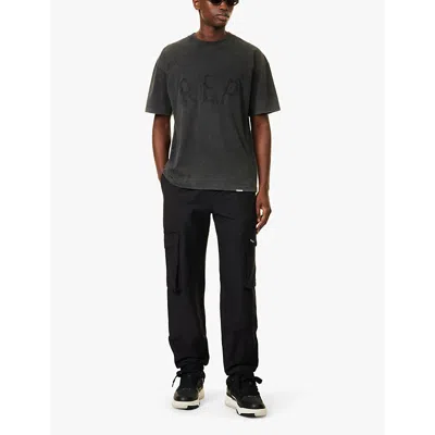Represent Tech Cargo Pants In Jet Black