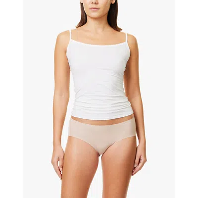 Calvin Klein Womens Cedar Invisibles Micro Hipster Stretch-woven Briefs In Cedar
