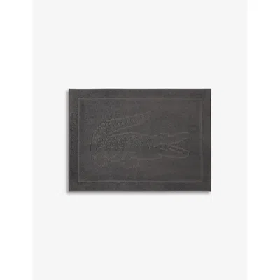 Lacoste Multicoloured Casual Logo-embroidered Organic-cotton Bath Mat 55cm X 80cm In Multicoloured