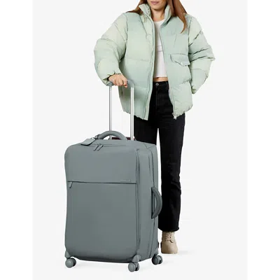 Lipault Cement Storm Lost In Berlin Long Trip 4-wheel Woven Suitcase 70cm In Cement Storm