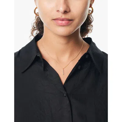 Pdpaola Womens Olga 18ct Yellow Gold-plated Sterling-silver And Cubic Zirconia Pendant Necklace In Gold