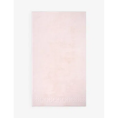 Yves Delorme Poudre Nature Jacquard-pattern Organic-cotton In Poudre