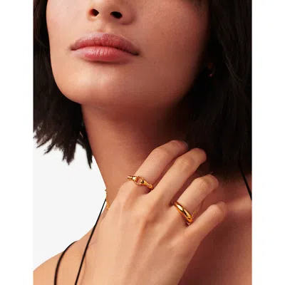Missoma Womens Harris Reed X  18ct Recycled-yellow Gold-plated Vermeil Sterling-silver Ring In Gold