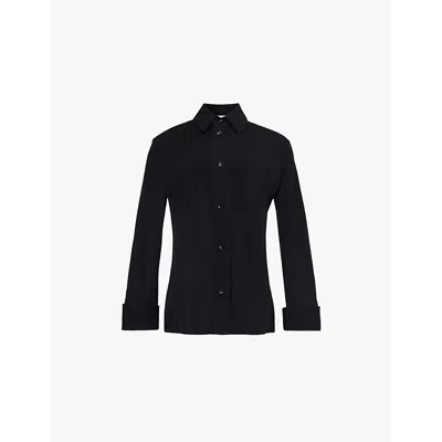 Bottega Veneta Women's Jersey Shirt In Black