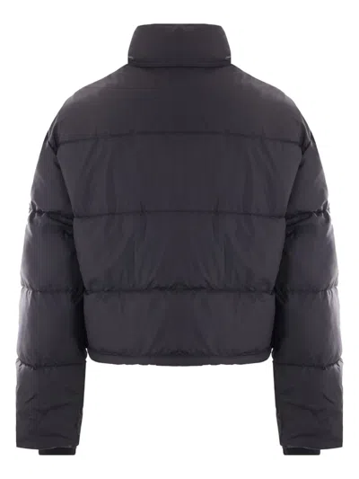 Courrèges Courreges Woman Puffer Black Size M Viscose, Polyurethane, Elastane, Polyamide In Black