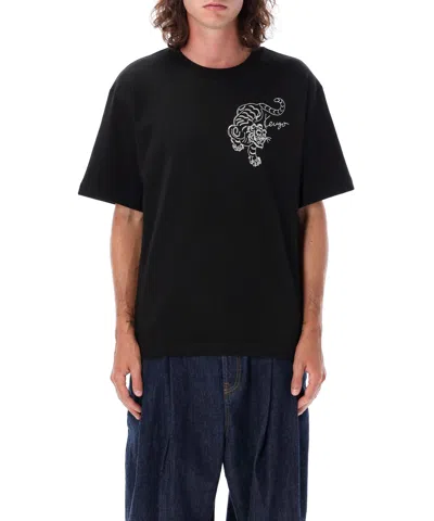 Shop Kenzo Constellation T-shirt In Black