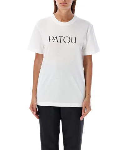 Patou Logo-print Organic-cotton T-shirt In White