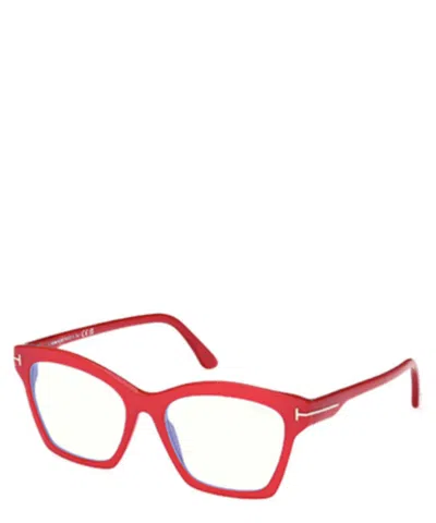 Tom Ford 54mm Blue Cat Eye Light Blocking Glasses In Crl