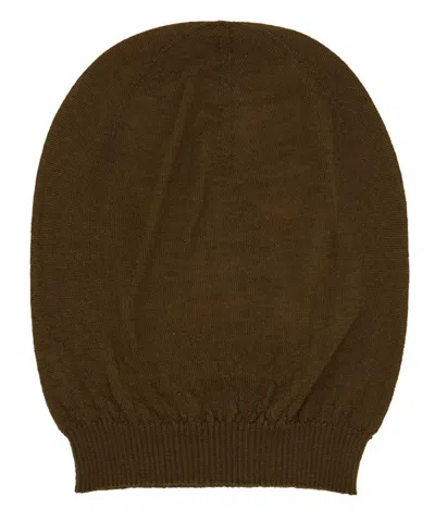 Shop Rick Owens Beanie In Brown