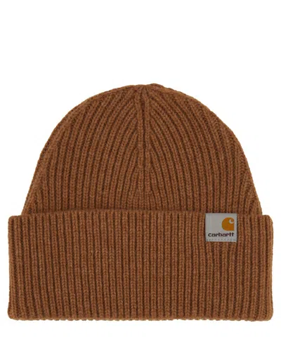 Carhartt Beanie Hat Gabe In Brown