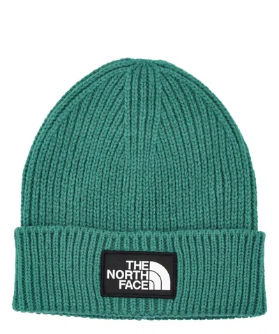 Shop The North Face Logo Box Beanie In Green