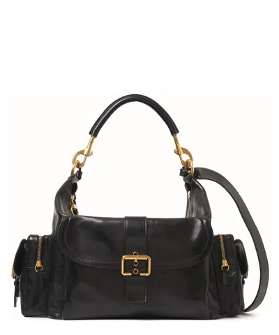 Chloé Camera Smooth Leather Bag In Black