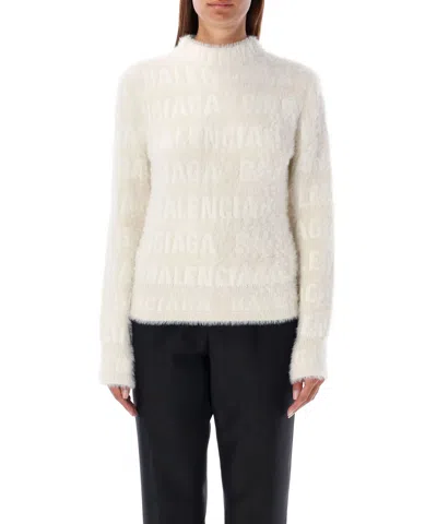 Shop Balenciaga Sweater In Beige