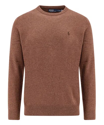 Shop Polo Ralph Lauren Sweater In Brown