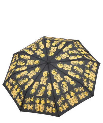 Moschino Openclose Bear Perfumes Umbrella In Black