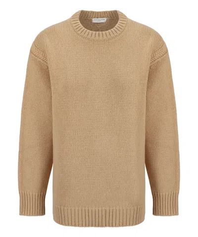 Chloé Chloe Skin Pink Cashmere Blend Oversize Sweater In Beige