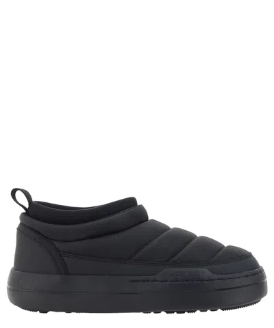 Moon Boot Park Soft Nylon Slip-on Sneakers In Black
