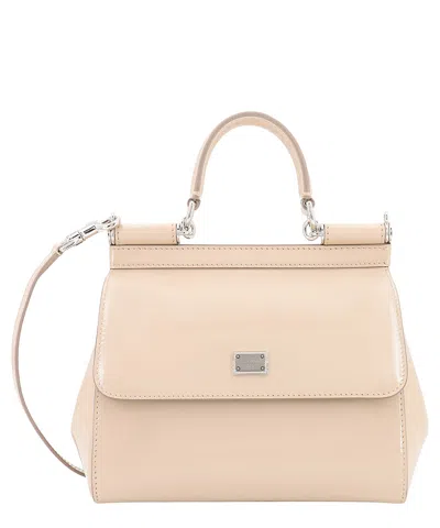 Dolce & Gabbana Sicily Handbag In Beige