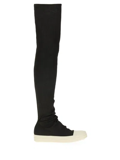 Shop Rick Owens Drkshdw Denim Boot In Black