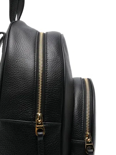 Coccinelle Logo-plaque Detail Backpack In Black