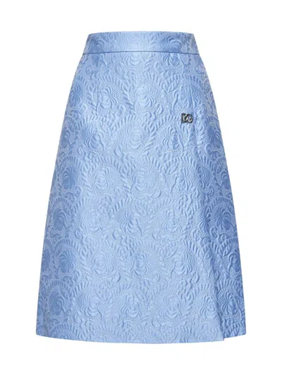 Shop Dolce & Gabbana Skirts In Clear Blue