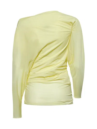 Shop Dries Van Noten Top In Pale Yellow