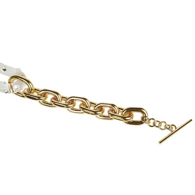 Shop Rabanne Xl Link Embellished Bracelet